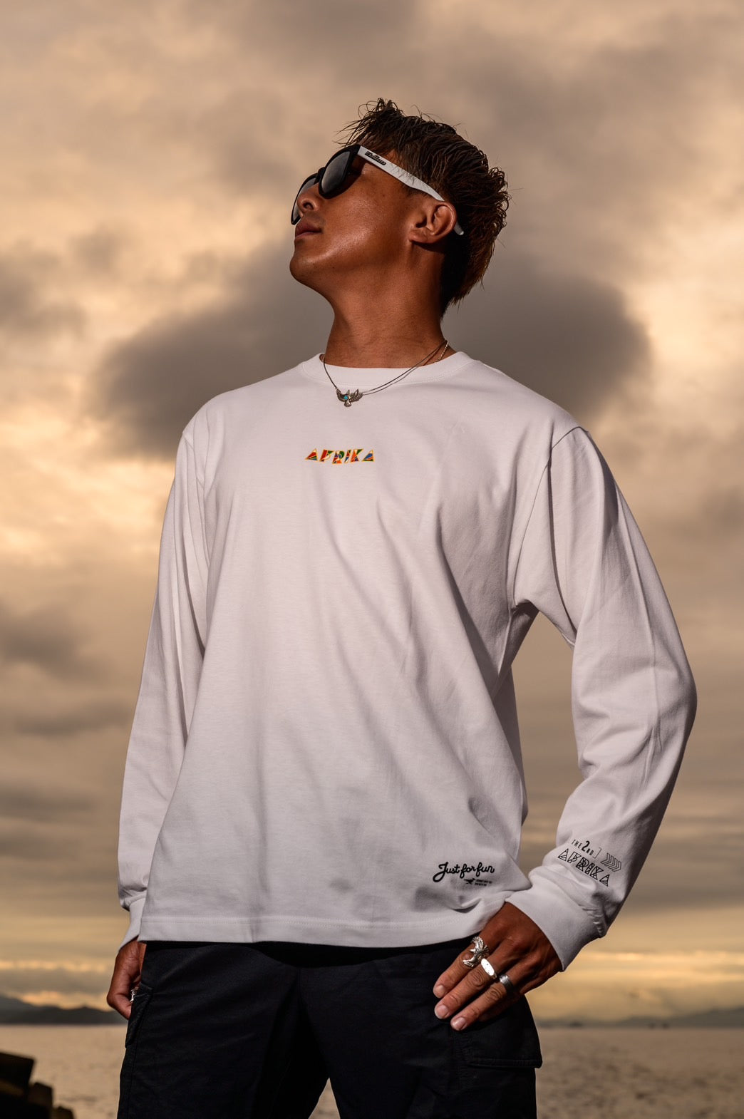 Africa feat.yuma - Long Sleeve(White)