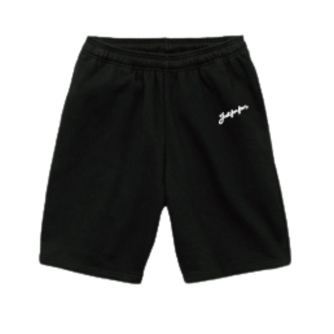 90 Logo Sweat Pants – YZ FJ ロゴ入り 黒 ベルベット トレーナー