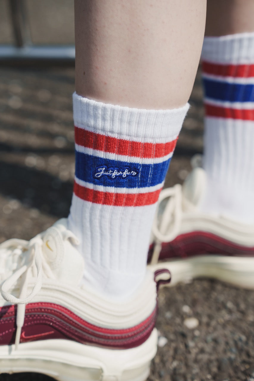 JUST FOR FUN ソックス(Red-Blue)