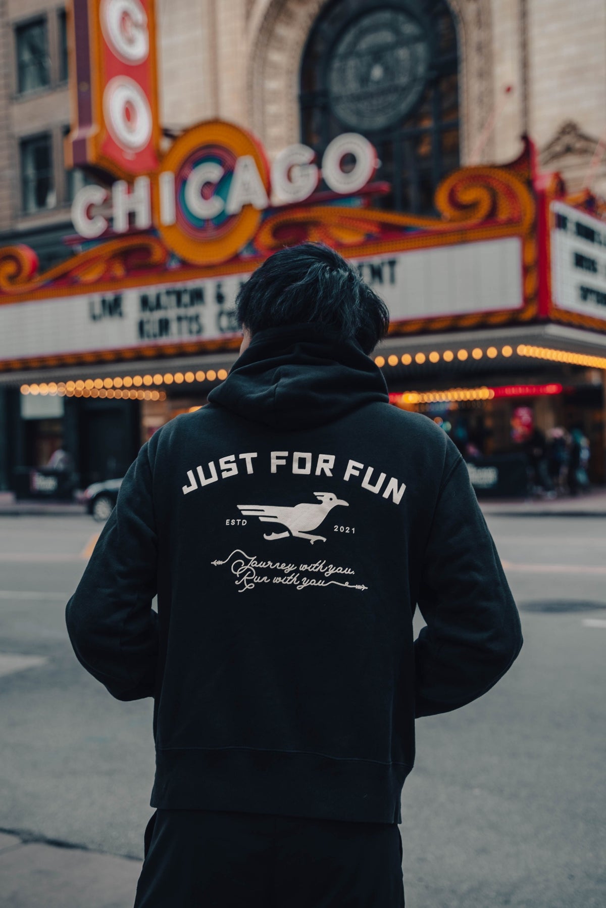 JUST FOR FUNパーカー(black)