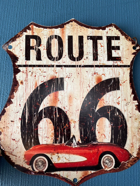 ガンプ鈴木サイン入りROUTE66プレート